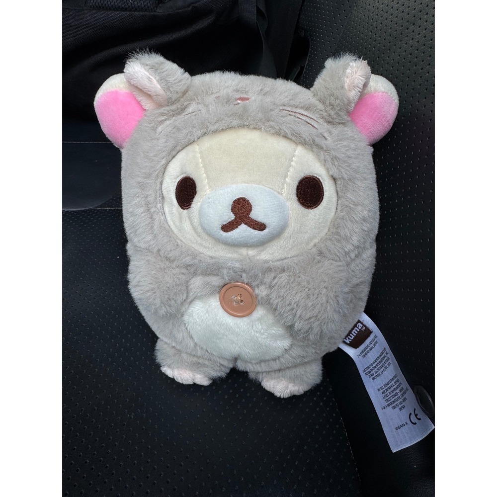 San-X Rilakkuma Plush Bear Cat Grey Costume Stuffed Animal Japan Kawaii